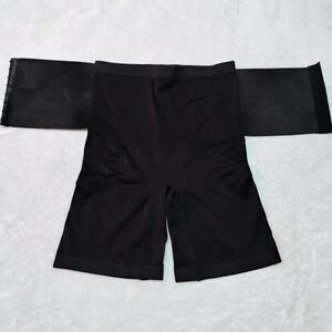 Skinnygirl Smoothers & Shapers Black Shaping Short Hook & Eye Belly Band Medium